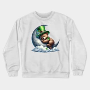 St Patricks Day Teddy Bear Crewneck Sweatshirt